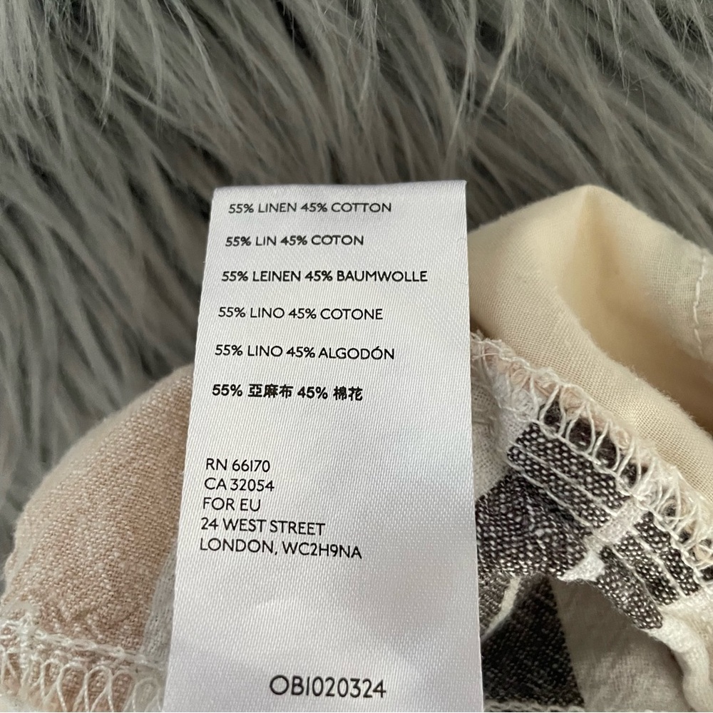 ANTHROPOLOGIE shorebound cropped linen wide leg pants - Picture 6 of 8